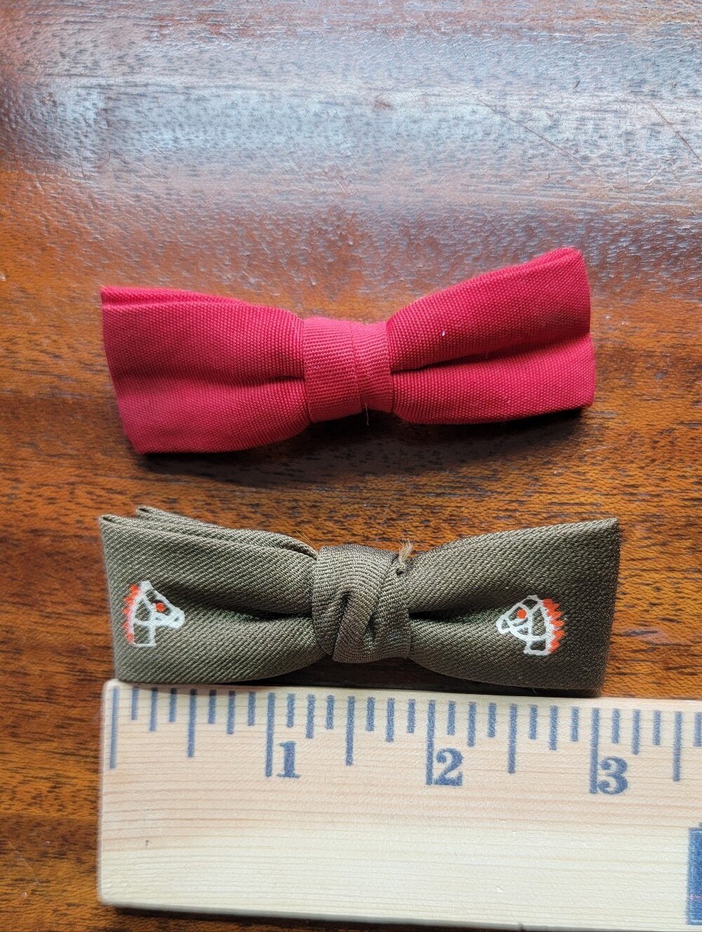 Vintage '40s Boys' Clip Bow Ties, Set Of 2